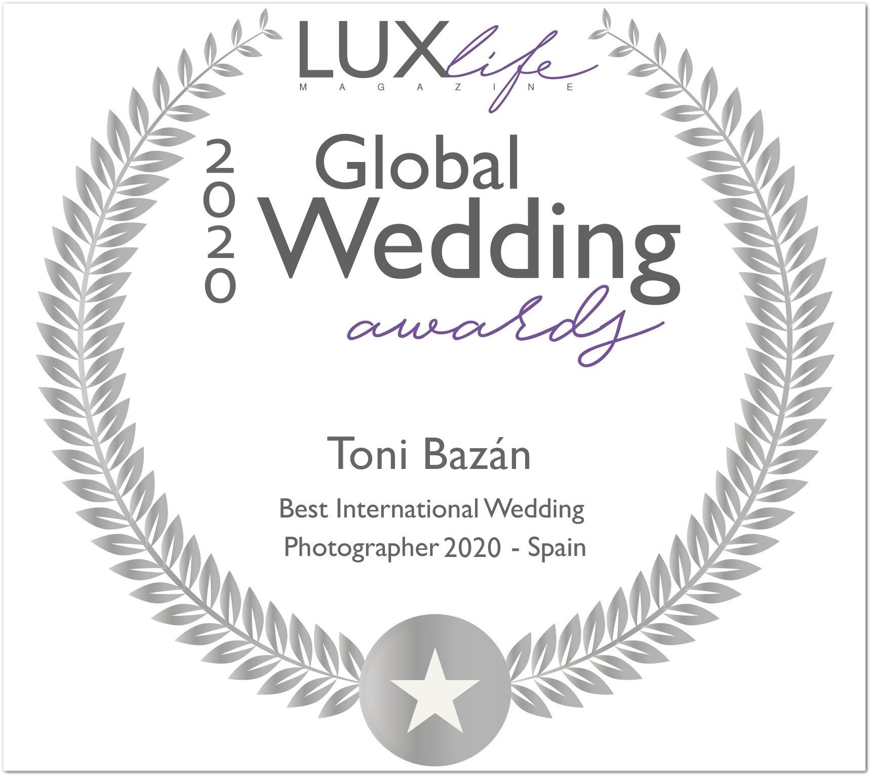 Luxlife wedding awards 2020