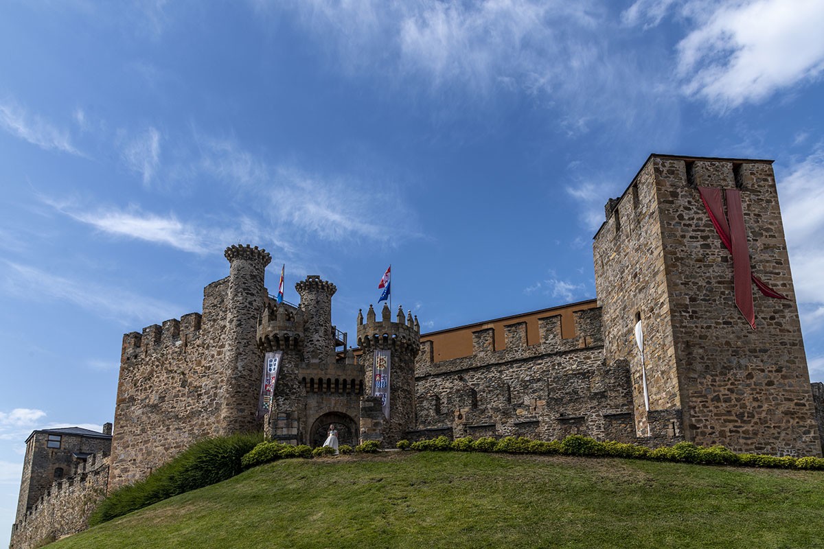fotógrafo comunión Ponferrada castillo templarios vista general